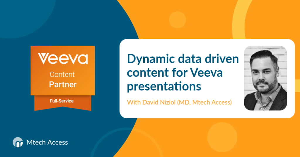 Dynamic data driven content for Veeva presentations