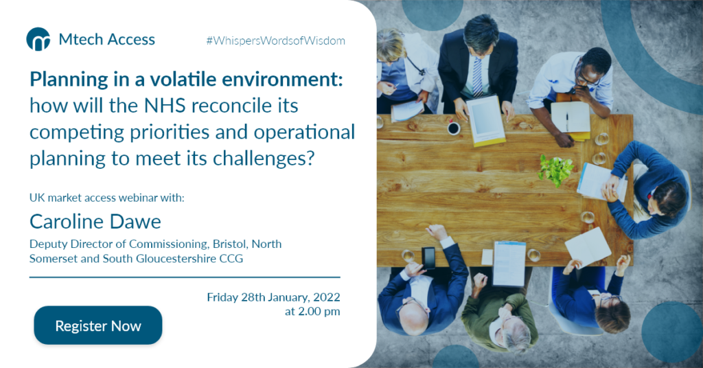 Planning in a volatile environment: how will the NHS reconcile its competing priorities and operational planning to meet its challenges? - With Caroline Dawe.