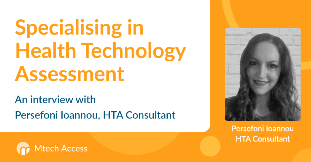 Specilaising in Health Technology Assessment - An interview with Persefoni Ioannou, HTA Consultant