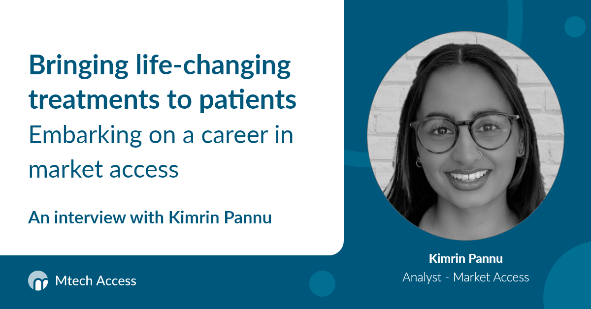 Bringing life-changing treatments to patients – embarking on a career in market access - An interview with Kimrin Pannu