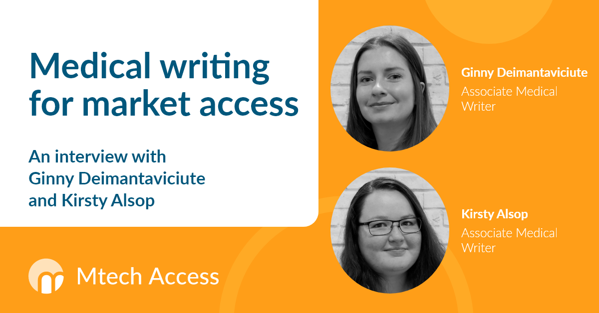 Medical writing for market access – an Interview with Ginny Deimantaviciute and Kirsty Alsop