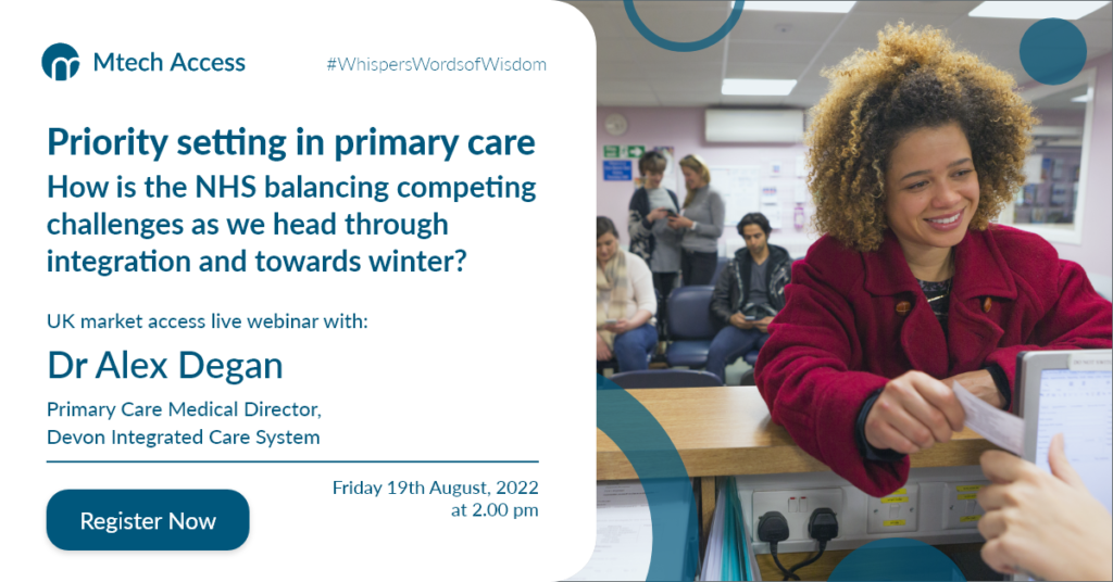 Priority setting in primary care - How is the NHS balancing competing challenges as we head through integration and towards winter? - live webinar with Dr Alex Degan - Register now