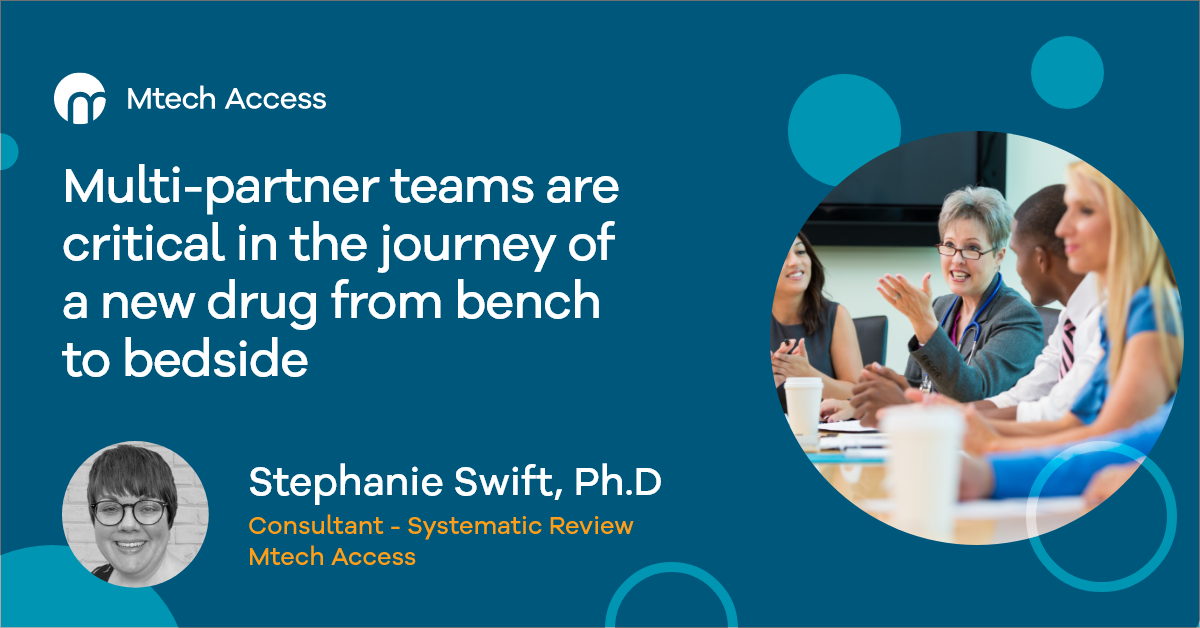 Multi-partner teams are critical in the journey of a new drug from bench to bedside cover