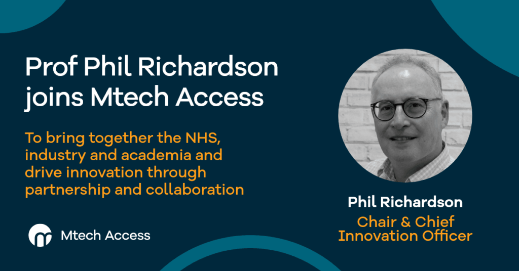 Prof Phil Richardson joins Mtech Access as Chair and Chief Innovation Officer cover