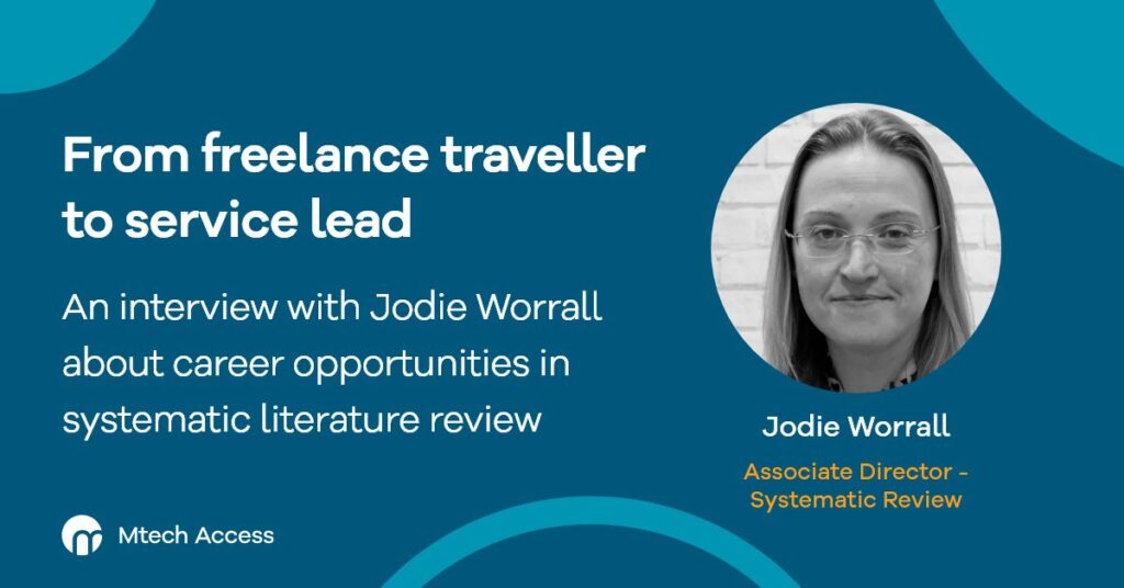 From freelance traveller to service lead – opportunities in systematic literature review cover