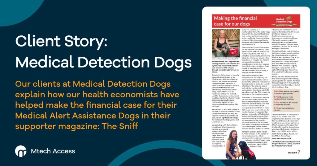 Client story: Medical Detection Dogs: Making the financial case for our dogs cover