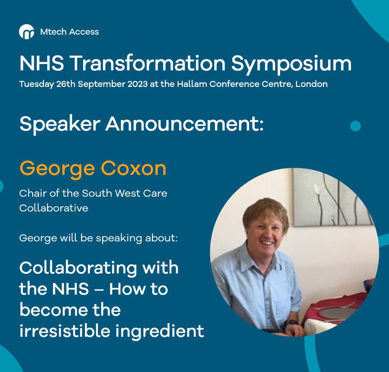 George Coxon - NHS Transformation Symposium speaker