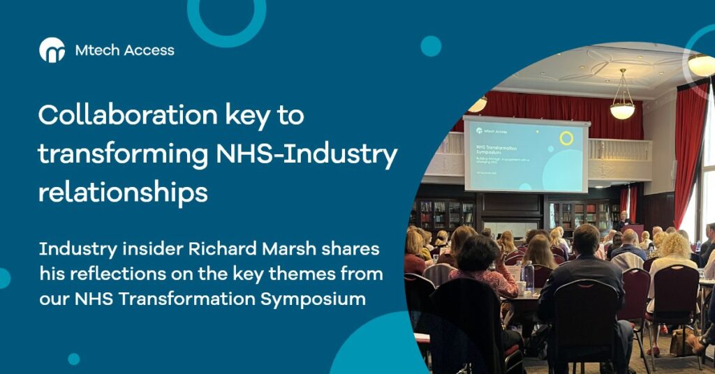 Collaboration is key to transforming NHS-industry relationships cover