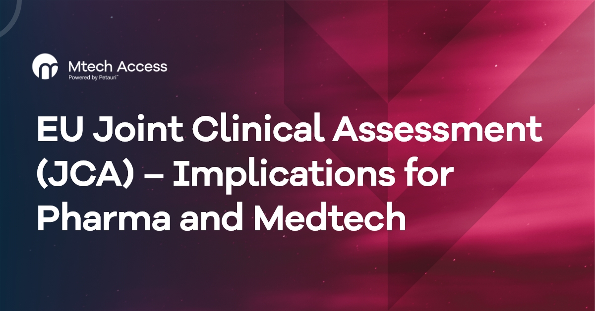 EU Joint Clinical Assessment (JCA) – implications for Pharma and Medtech cover