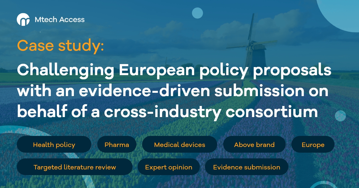 Challenging European policy proposals with an evidence-driven submission on behalf of a cross-industry consortium