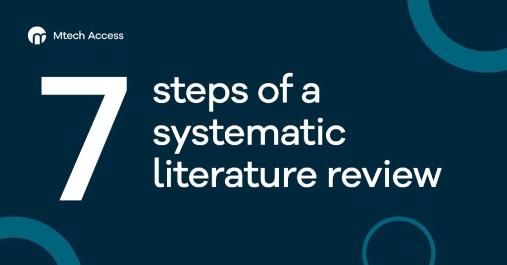 7 steps of a systematic literature review cover