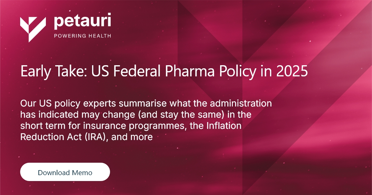 Early Take: US Federal Pharma Policy in 2025